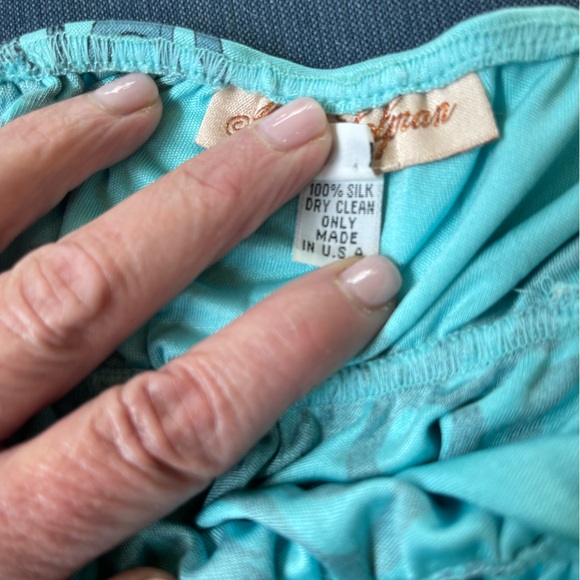 🏝️ Mara Hoffman Dress Small Teal - Picture 5 of 11